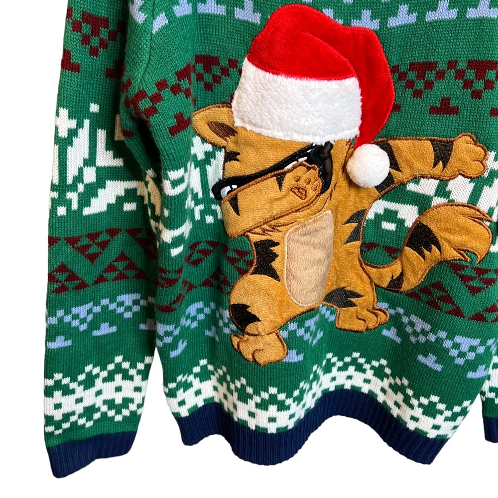 Holiday Time Multicolored Meowy Christmas Sweater XL nwt - Picture 3 of 6